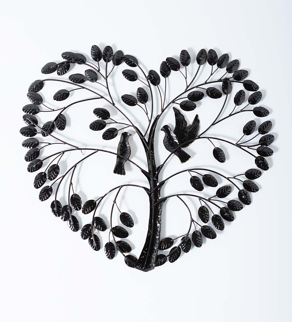 Heart Tree Metal Wall Art