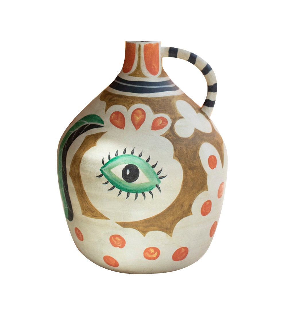 Ceramic Pitcher With Seeing Eye