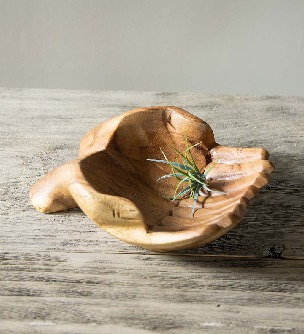 Carved Wood Hand Bowl