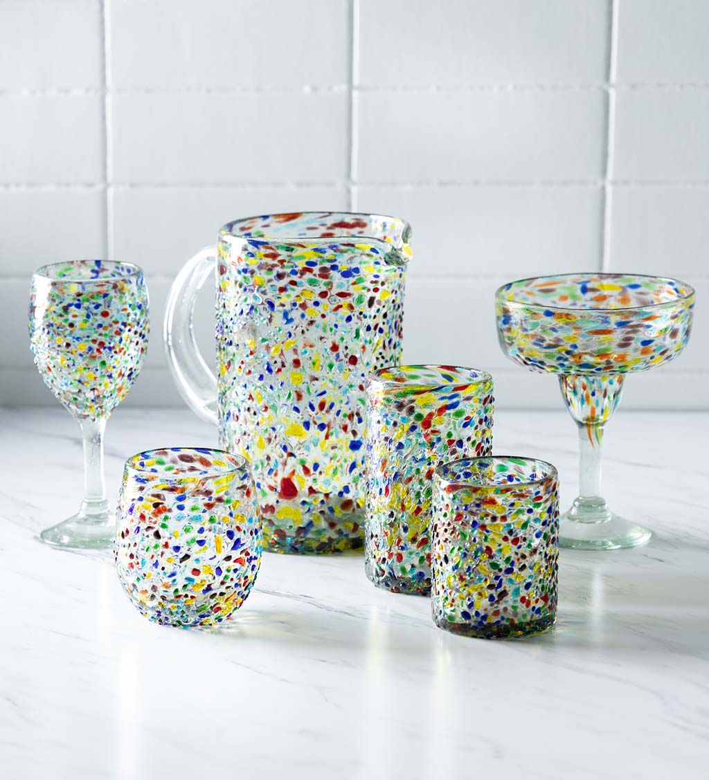Confetti Recycled Glassware Collection