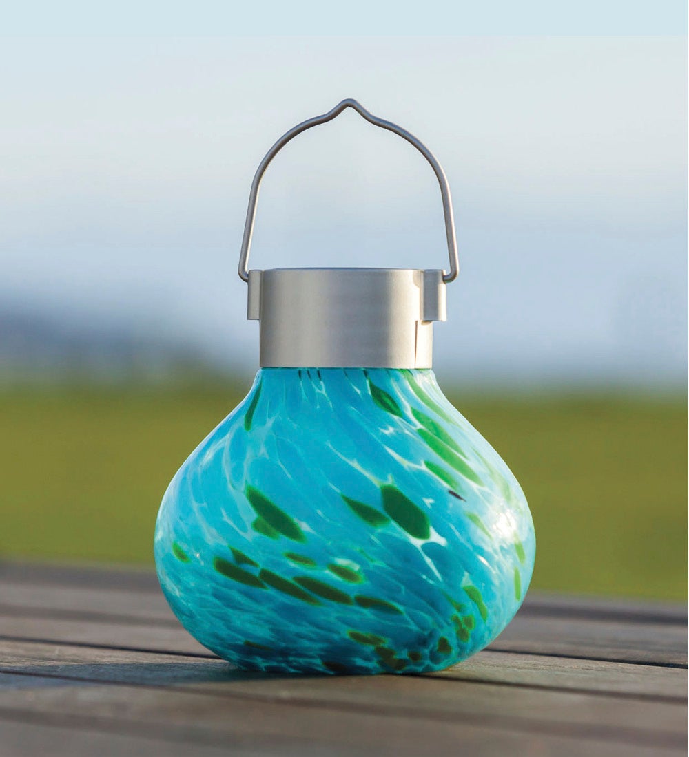 Hand-blown Glass Solar Tea Lantern