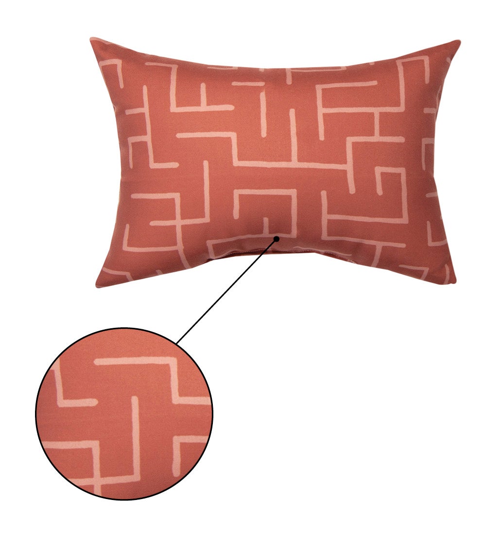 Terracotta Climaweave Reversible Indoor/ Outdoor Pillow