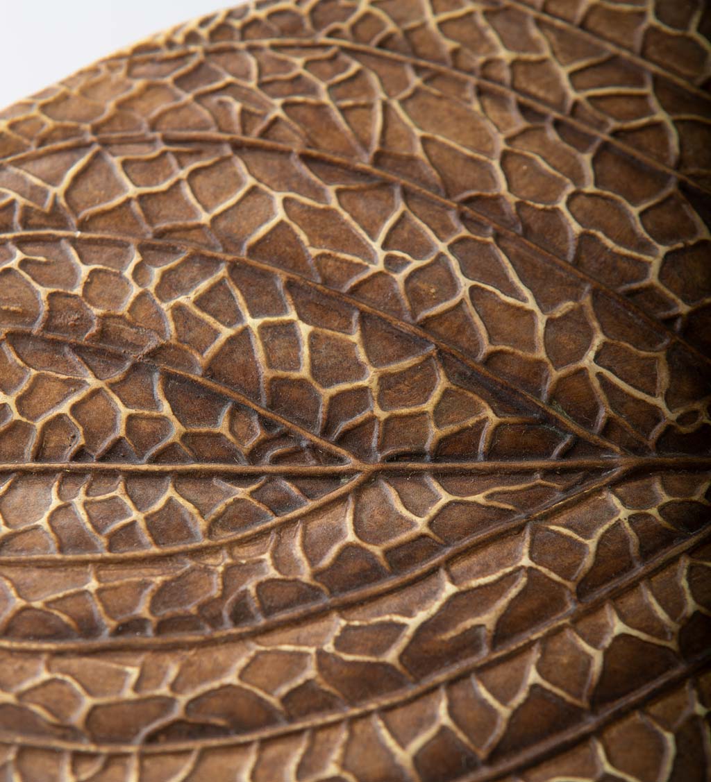 Ceramic Oak Leaf Wall Sconce