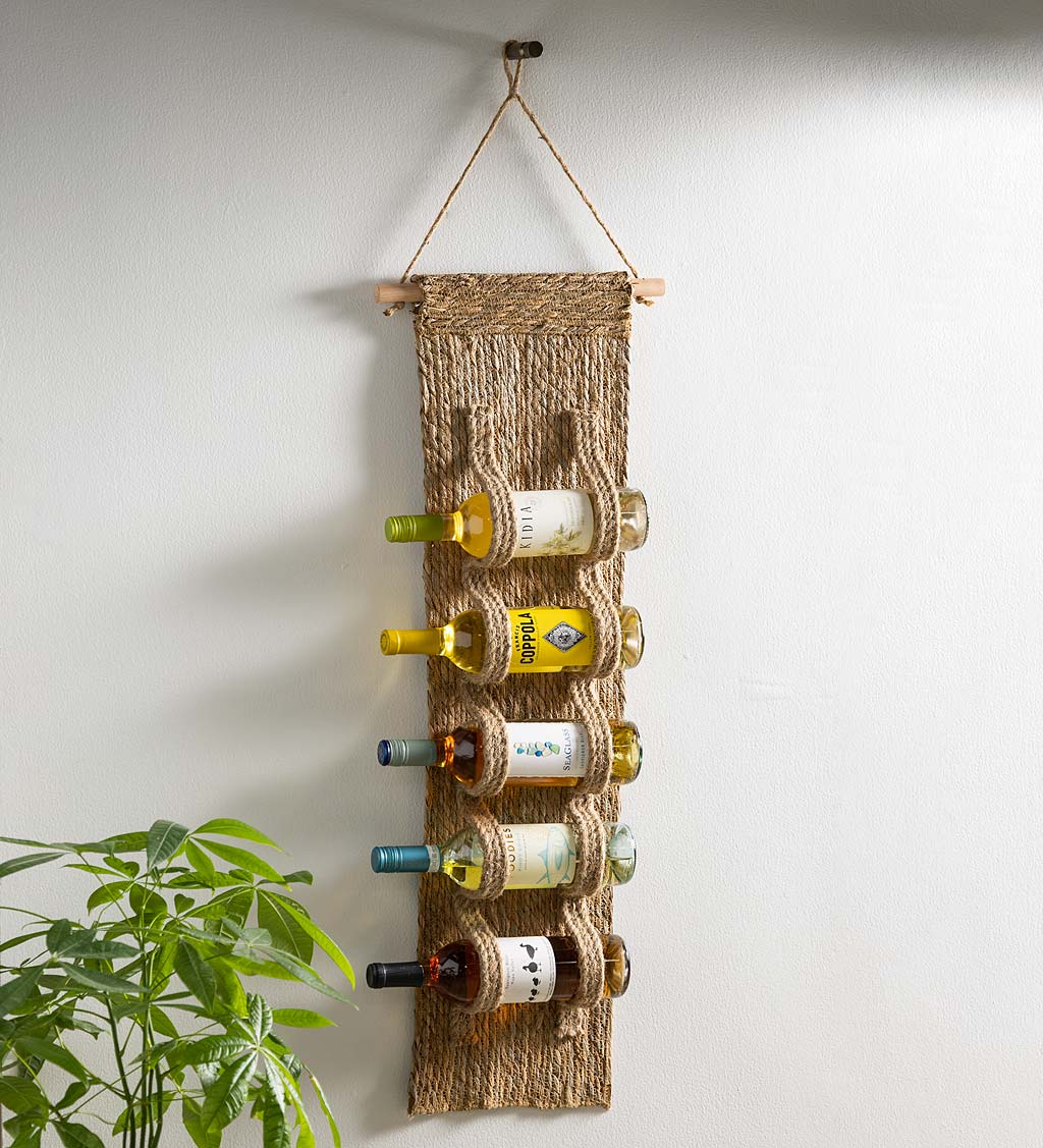 Woven Wall Wine Holder