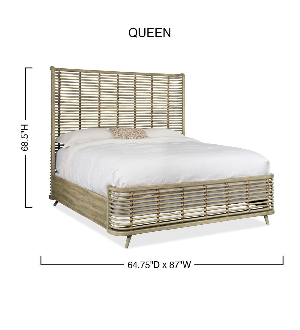 Surfside Queen Rattan Bed