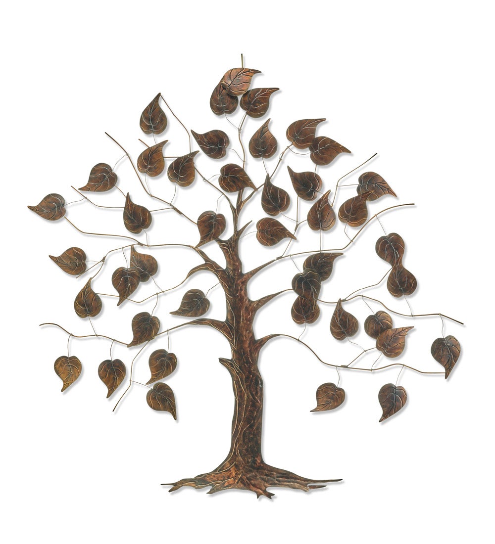 Large Metal and Capiz Tree Wall Art swatch image