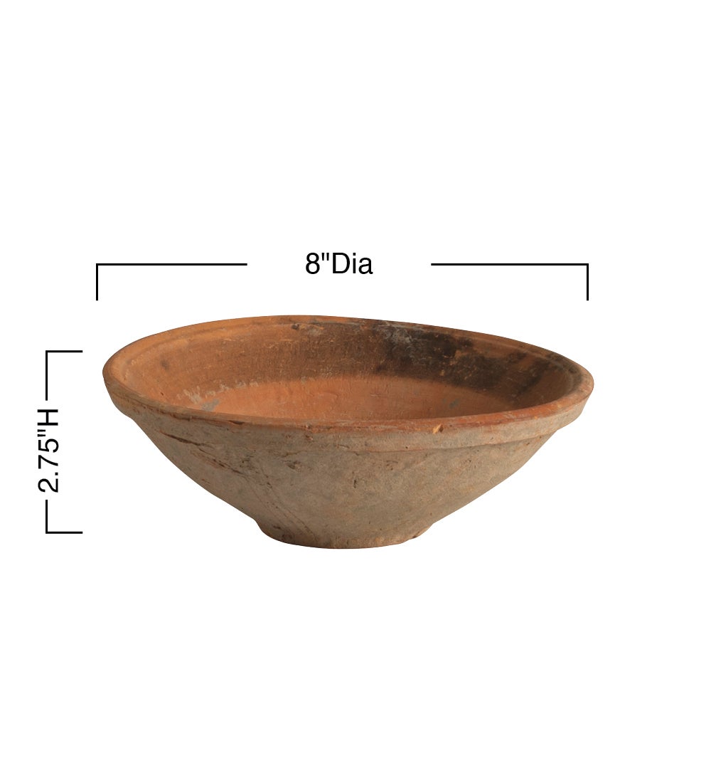 Terracotta Shallow Bowl Collection