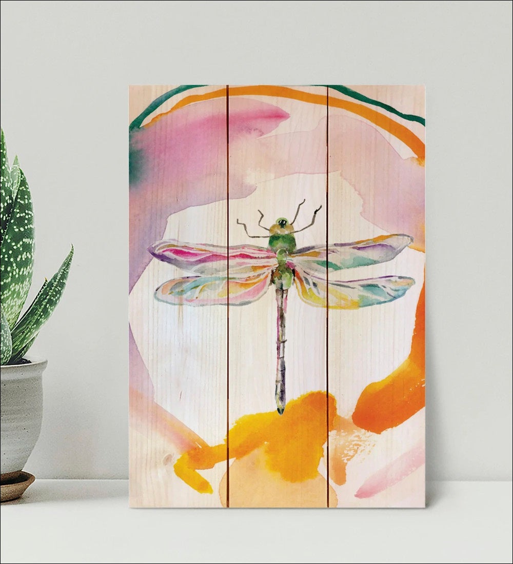 Henning's Pink Dragonfly Indoor/Outdoor Wall Art