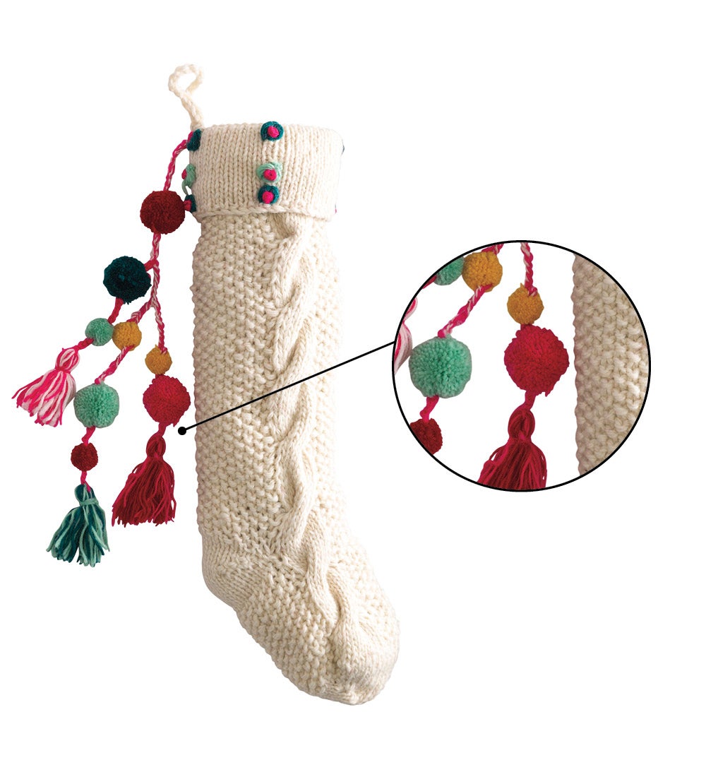 Chunky Knit Wool Christmas Stockings