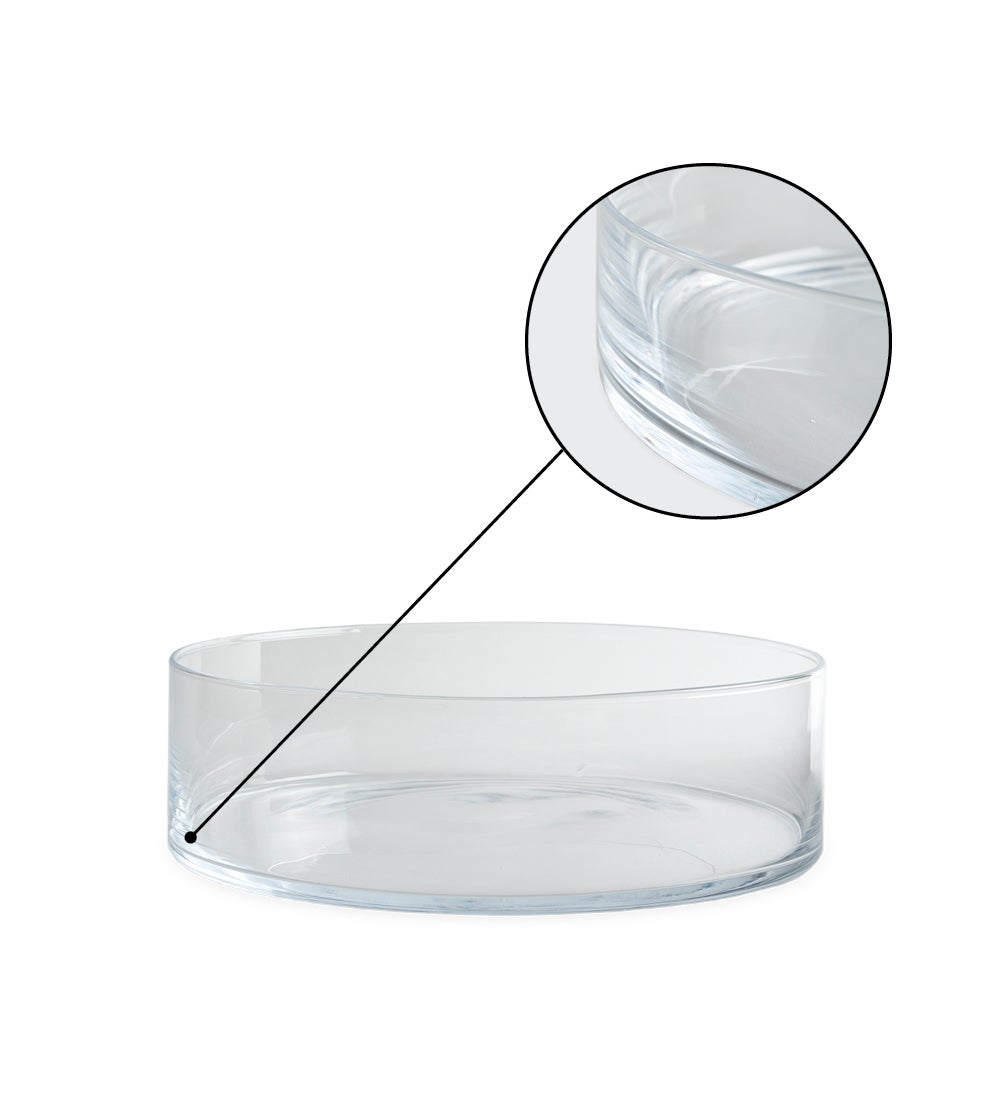 Shallow Glass Bowl for Floating Candles