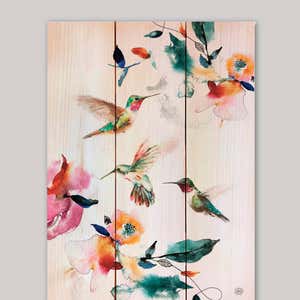 Henning's Three Pollinators Indoor/Outdoor Wall Art