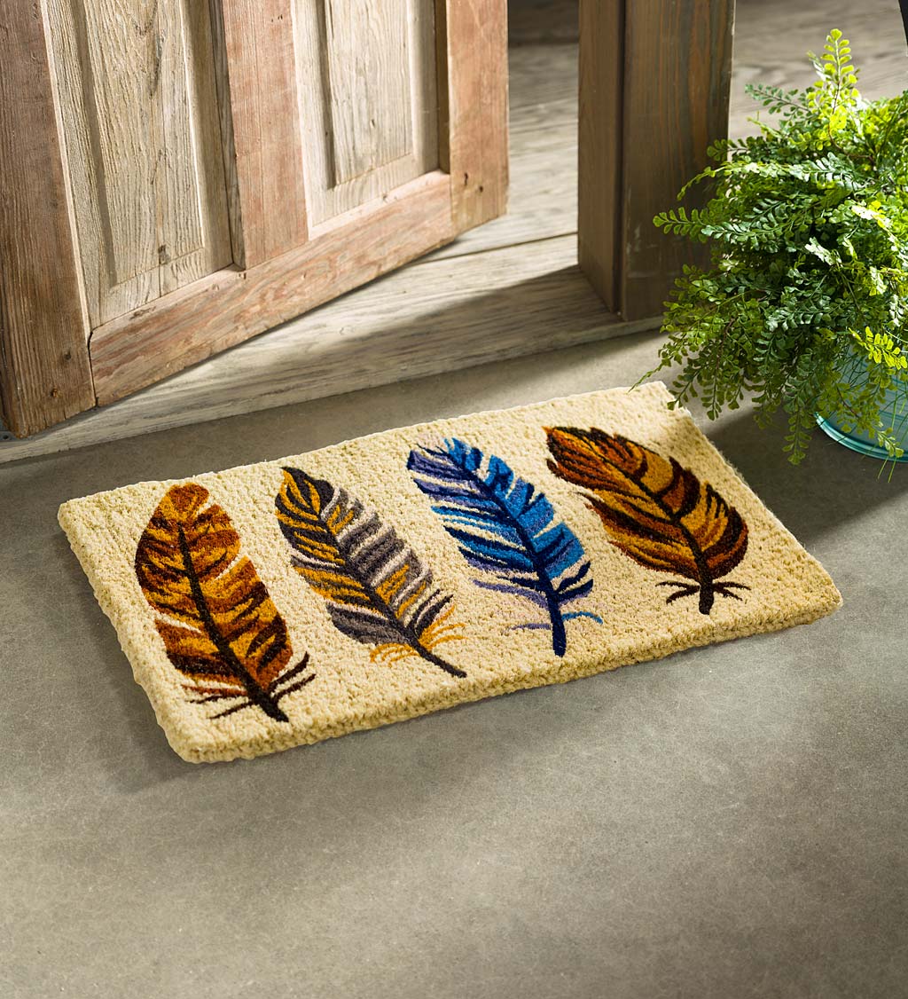 Feather Natural Coir Doormat