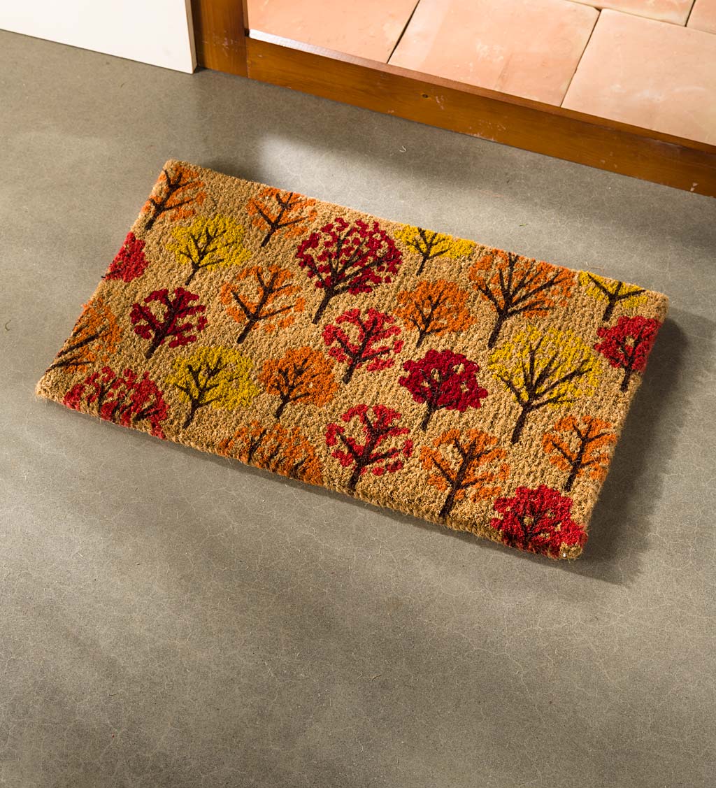 Fall Trees Coir Doormat