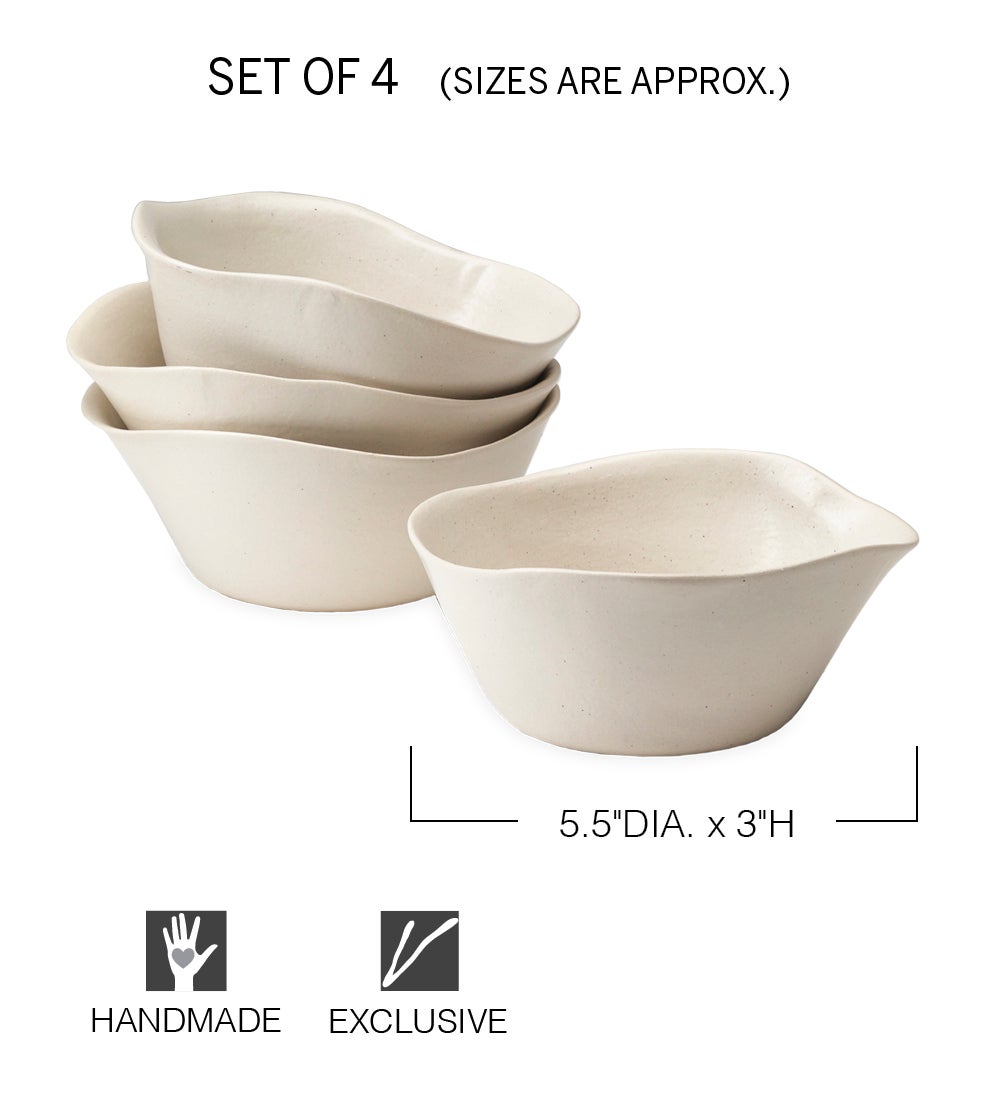 Golwe Ceramic Soup Bowls, Set of 4