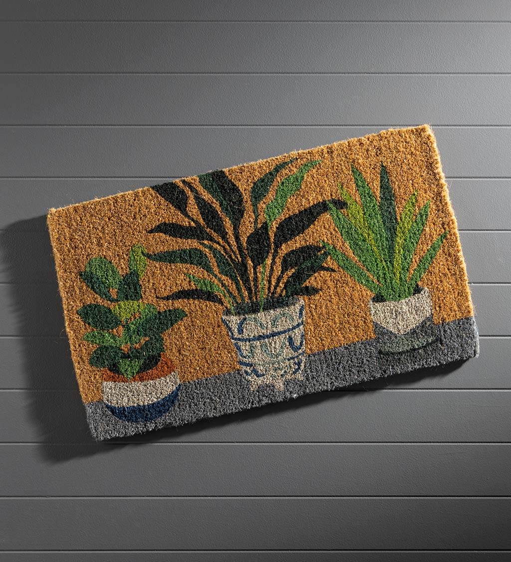 House Plant Natural Coir Doormat