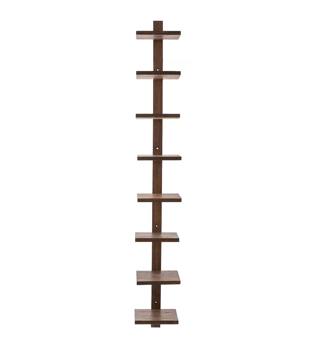 Floating Vertical Wall Shelf, 8-Shelf swatch image