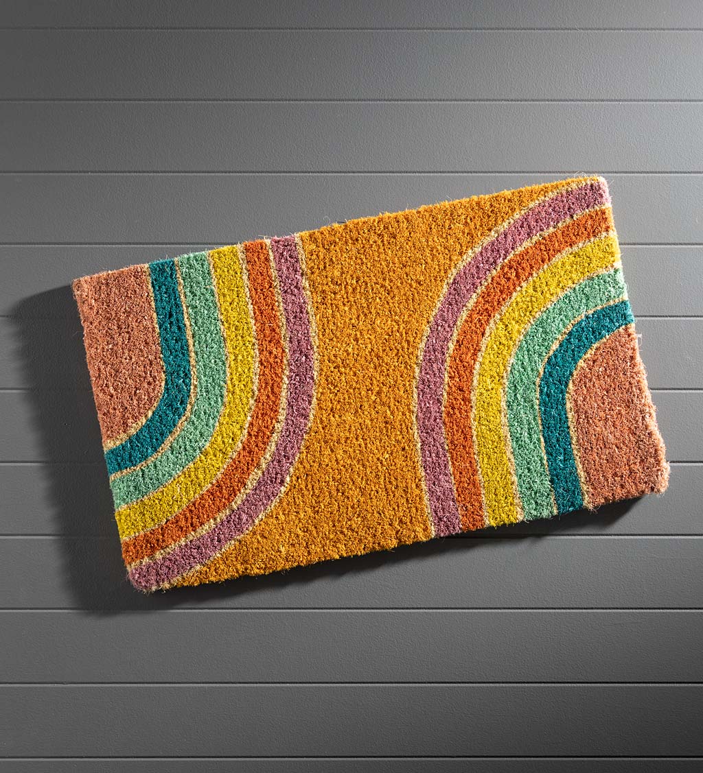 Modern Rainbow Coir Mat