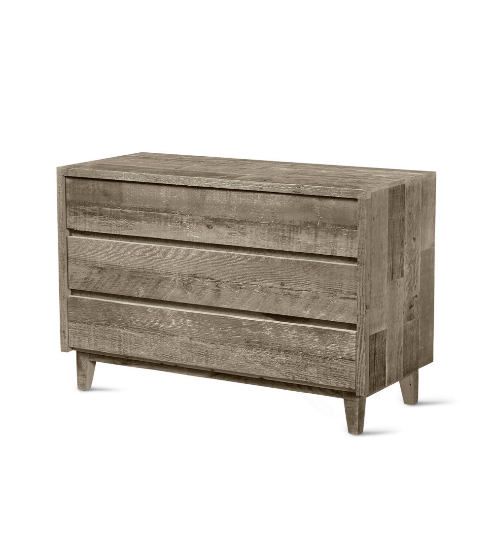 Vintage Fir Modern Century Reclaimed Wood 3 Drawer Dresser swatch image