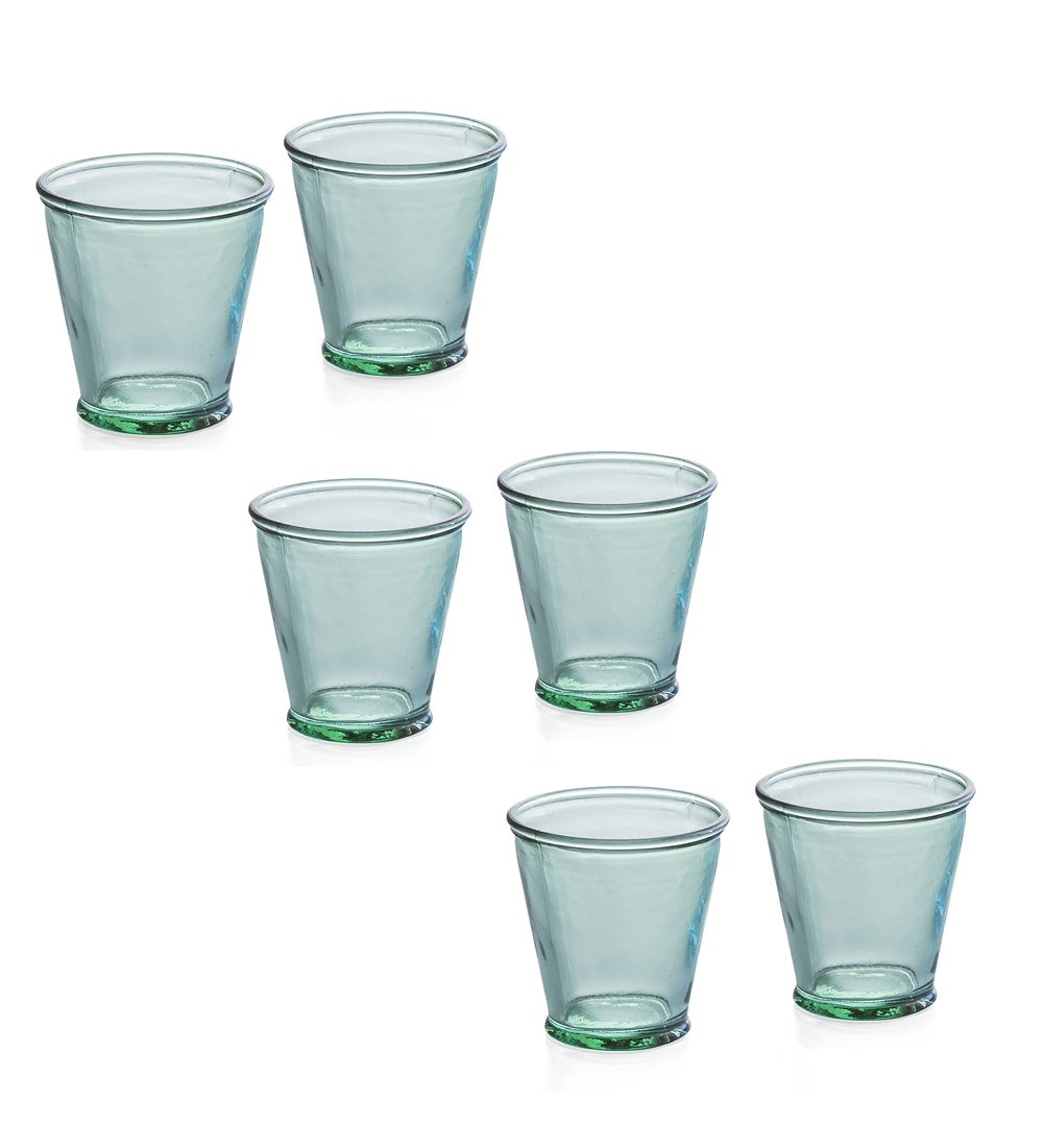 Recycled Glass Tumblers, Set of 6