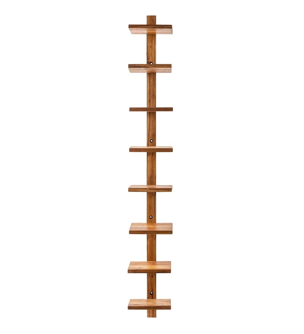 Floating Vertical Wall Shelf, 8-Shelf swatch image