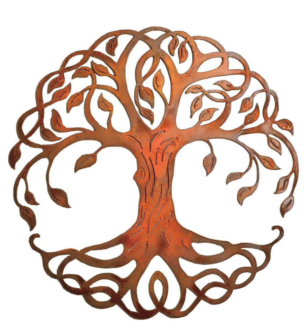 Metal "Rooted" Tree of Life Wall Art
