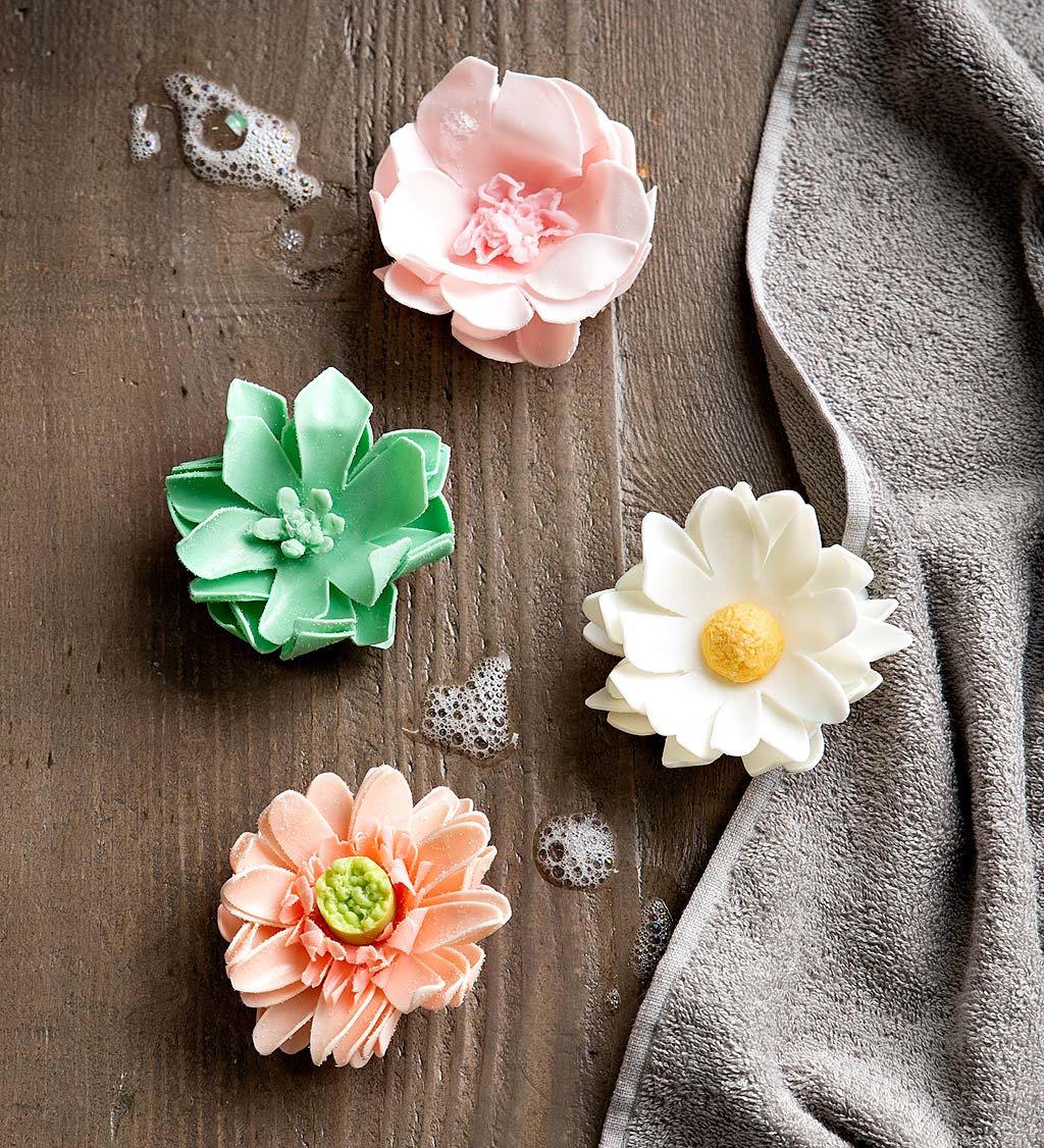 Tranquility Succulent Petite Floral Shaped Soap