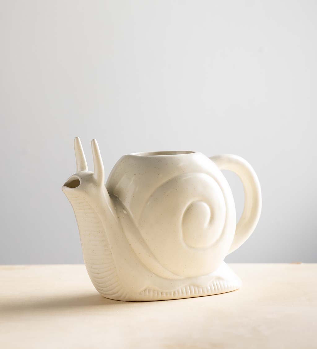 Ceramic Snail Watering Can