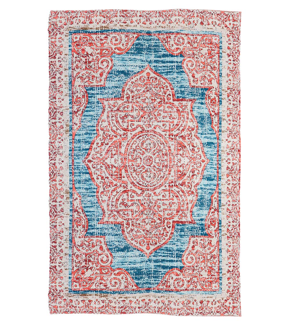 Recycled Digitally-Printed Indoor and Outdoor-Safe Rug