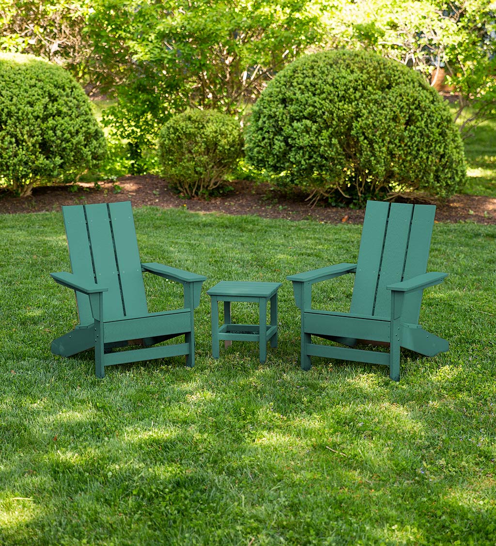 Aria Adirondack Chair and Table, Set of 3