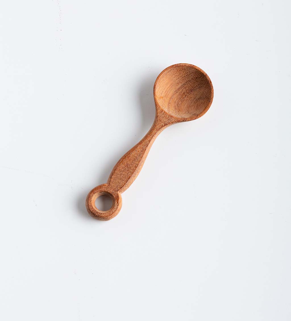 Wide Scooped Wood Turned Spoon