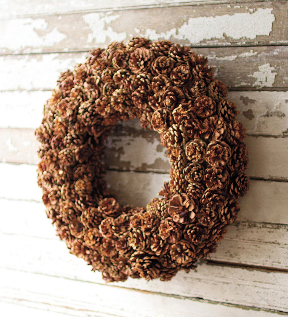Natural Pinecone Wreath