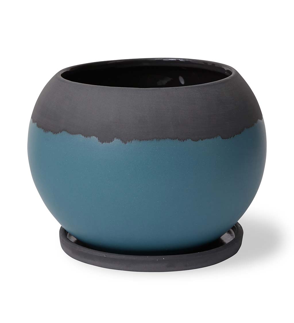 Bold Blue Nanda Pot, Large