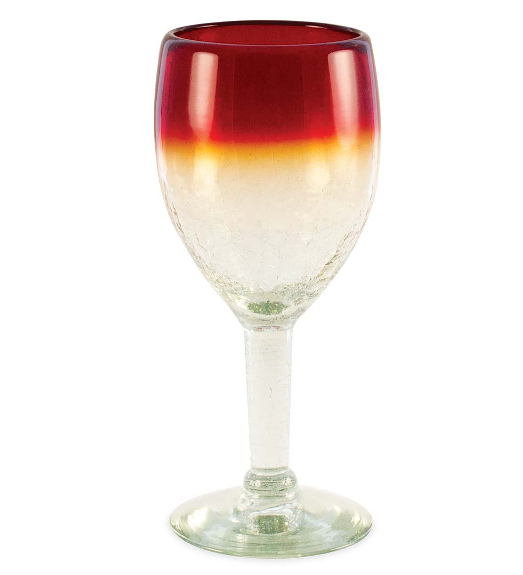 Maya Red Wine Glasses, Set of 4