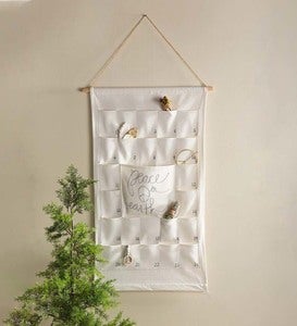 All-Natural Hanging Fabric Advent Calendar