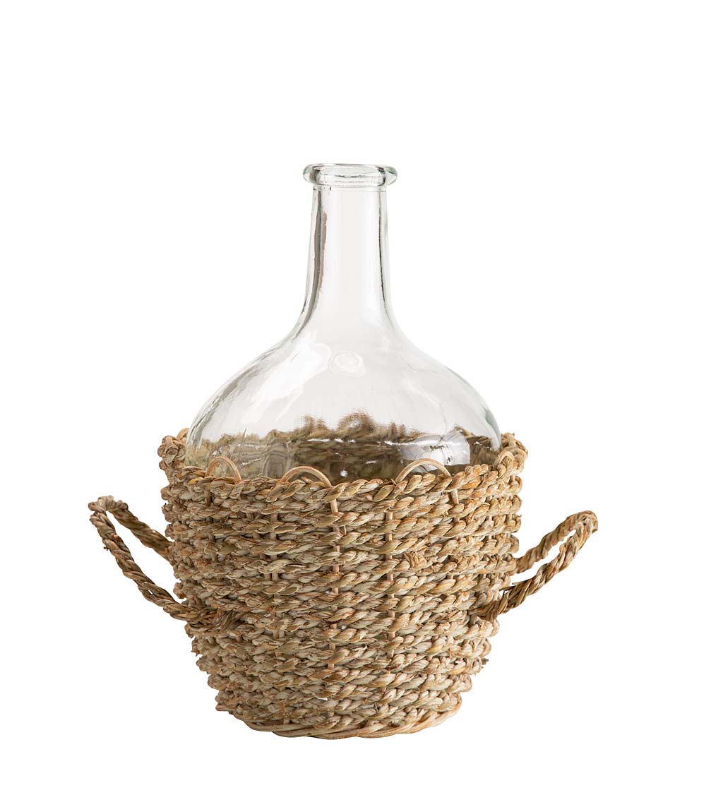 Seagrass Wrapped Jug, Small
