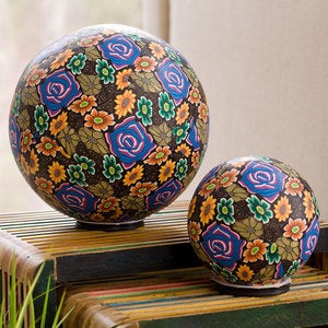 Clay Lighted Globes