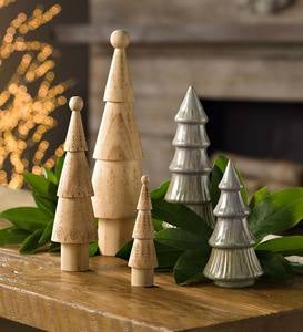Carved Wooden Chisel Trees | VivaTerra
