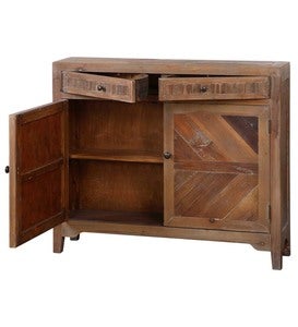 Reclaimed Fir Wooden Console Cabinet