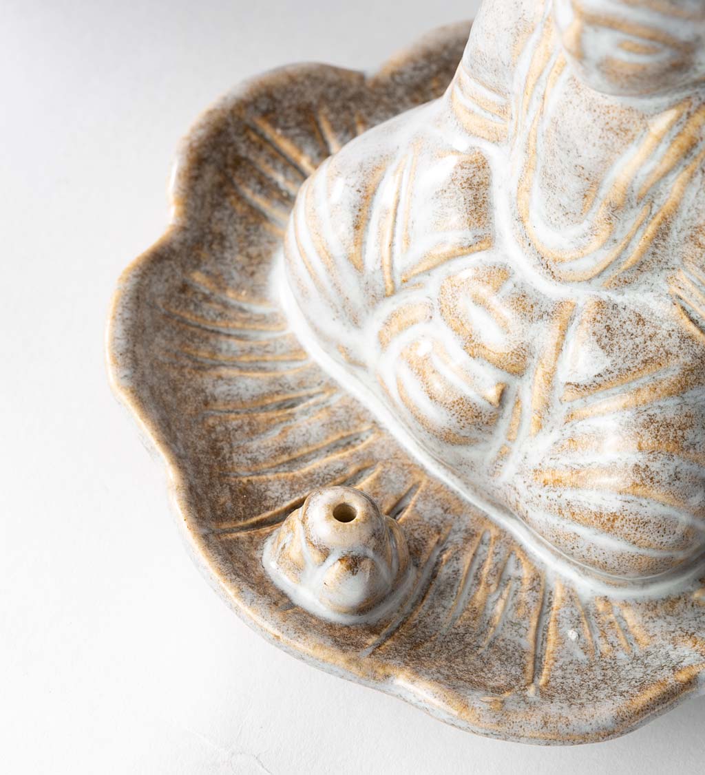 Ceramic Buddha Incense Holder