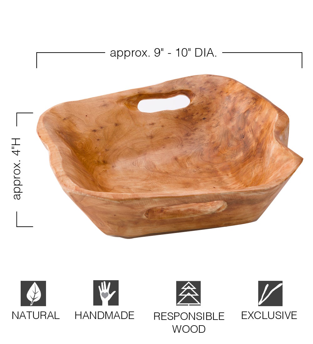 Root of The Earth Handled Serving Bowl