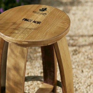 Barrel Stave Café Table and Stools