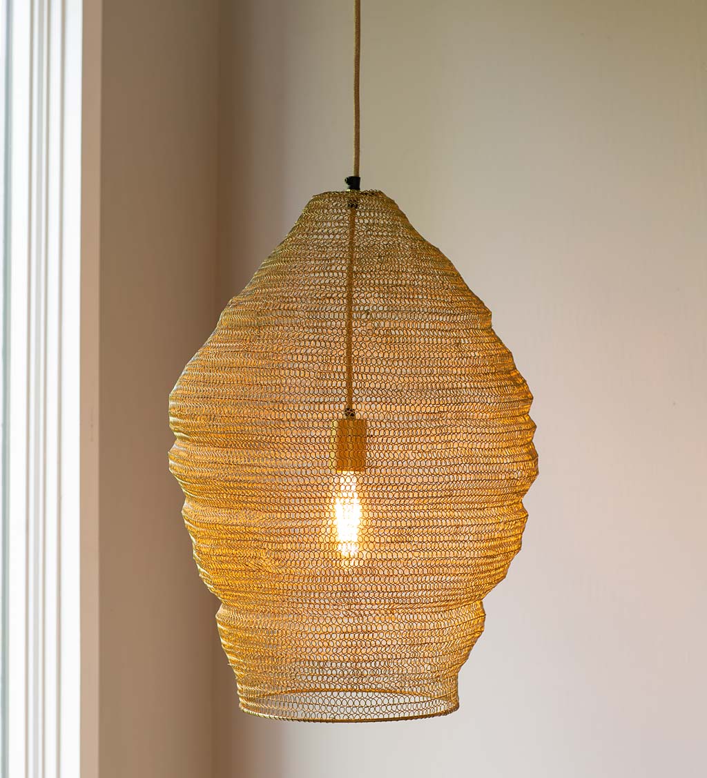 Wire Mesh Pendant Light Collection
