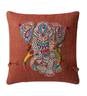 Mandala Elephant Applique Throw Pillow