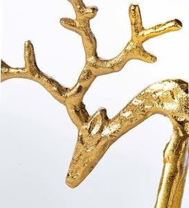 Modern Brass Reindeer Décor, Set of 2