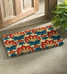 Lotus Flower Coir Doormat