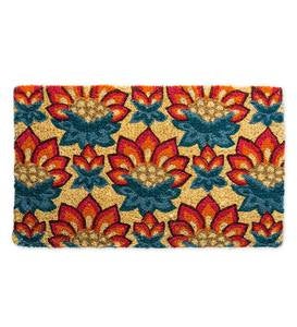 Lotus Flower Coir Doormat