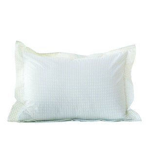 Petite Diamond Organic King Pillowcases - Blue