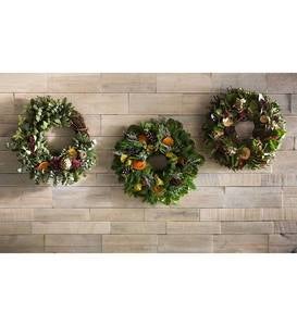 Quince and Pinecone Wreath