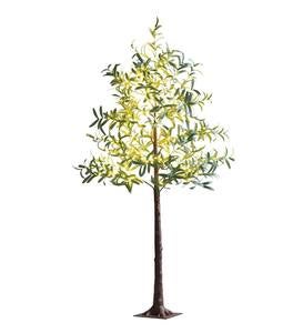Indoor/ Outdoor Faux Lighted Olive Tree, 5'