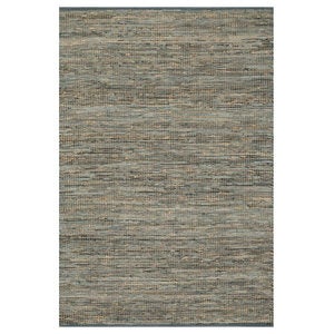 Loloi Edge Leather & Jute Rug in Brown - 9'3" x 13' - Ivory